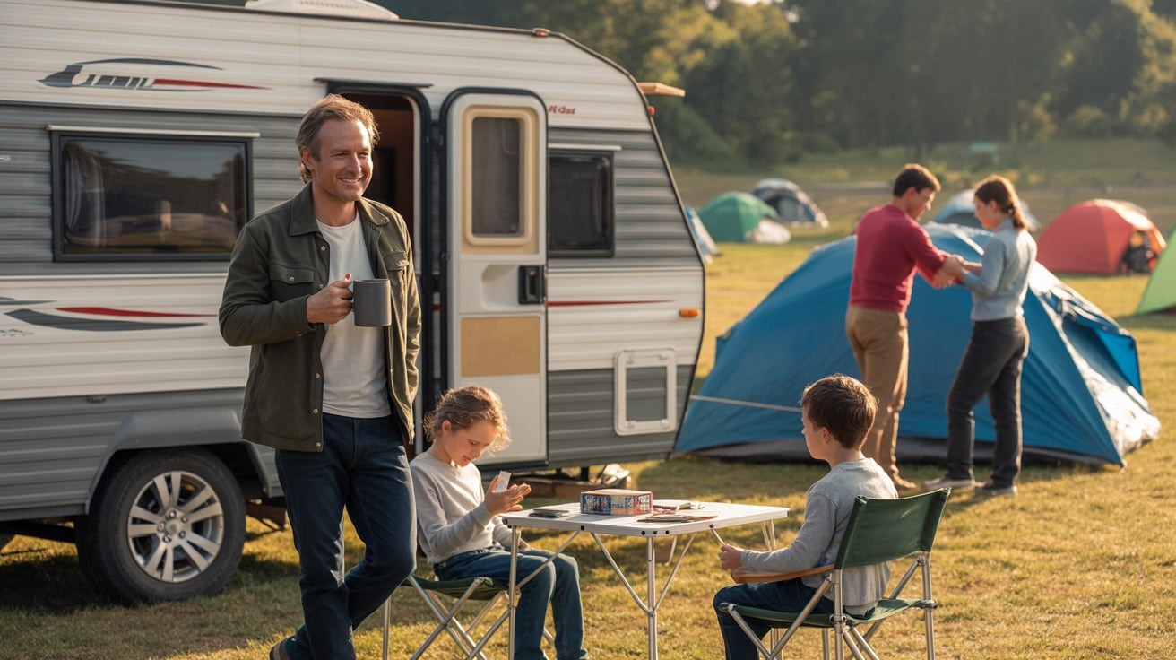 A Man Brought a Camper on a Camping Trip - His Family Lost Their Minds. A Man Brought a Camper on a Camping Trip - His Family Lost Their Minds.