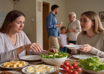 New Mom Adds Eggs And Cheese To Sister-In-Law’s Diet Salad, Triggering Explosive Family Lunch Drama