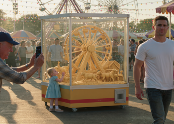 Old Man Yells At Tiny Girl Over Butter Sculpture Video, Stranger Steps In And Makes Him Regret It Instantly