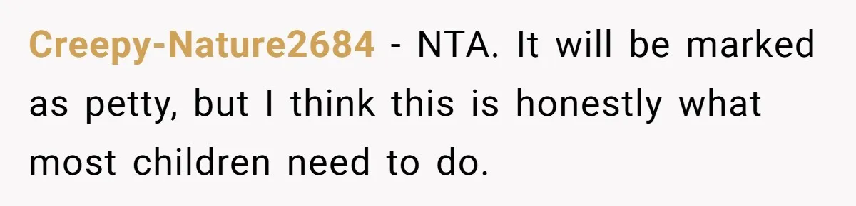 Woman Told Her Mom She Can’t Share A Bed With Her Boyfriend In Her Home, Was She Right? Creepy-Nature2684 − NTA. It will be marked as petty, but I think this is honestly what most children need to do.