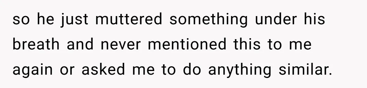 Honest Employee Outsmarts Corrupt Boss With One Brilliant Move That Leaves Him Powerless so he just muttered something under his breath and never mentioned this to me again or asked me to do anything similar.