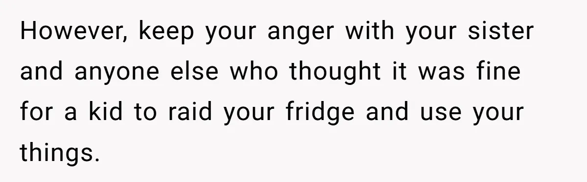 Woman Transforms Creepy Basement Into Dream Retreat Only For Sister’s Kids To Overrun It However, keep your anger with your sister and anyone else who thought it was fine for a kid to raid your fridge and use your things.