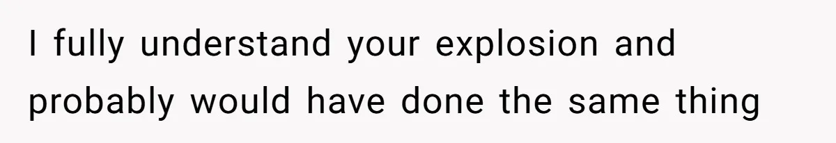 Father Calls Out Son’s Ugly Behavior, Husband Gets Mad About “Tone” In Front Of In-Laws I fully understand your explosion and probably would have done the same thing