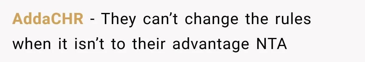 AddaCHR − They can’t change the rules when it isn’t to their advantage NTA