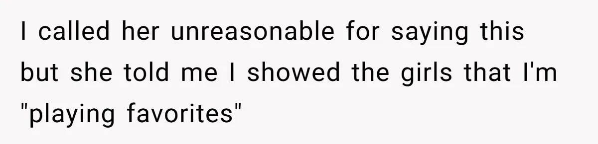 Father Books Separate Hotel Room For Daughter After Stepmother’s Kids Force Her To Sleep On Floor I called her unreasonable for saying this but she told me I showed the girls that I'm "playing favorites"