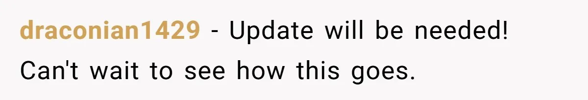 draconian1429 − Update will be needed! Can't wait to see how this goes.