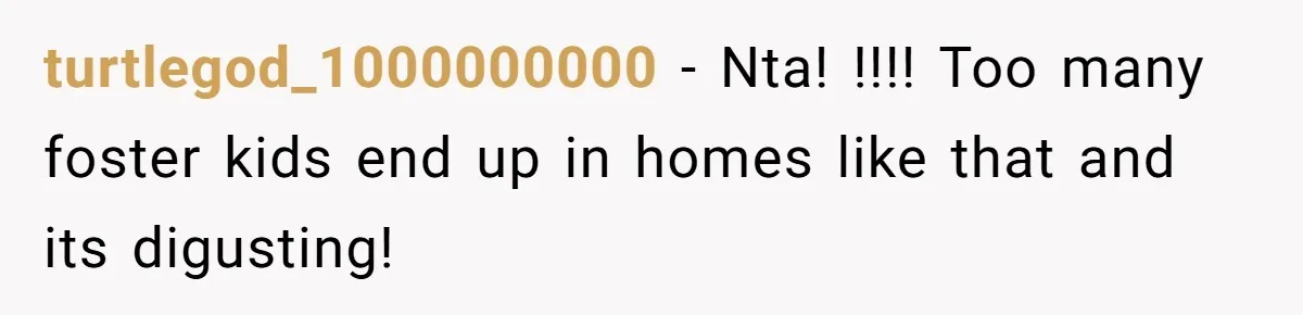 turtlegod_1000000000 − Nta! !!!! Too many foster kids end up in homes like that and its digusting!