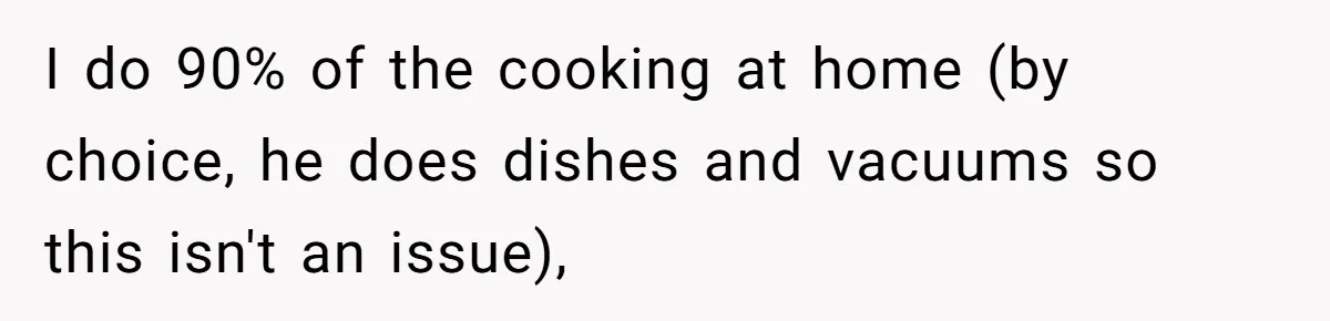 Boyfriend With High Blood Pressure Asks Girlfriend To Cut Salt From Meals, She Stands Her Ground I do 90% of the cooking at home (by choice, he does dishes and vacuums so this isn't an issue),