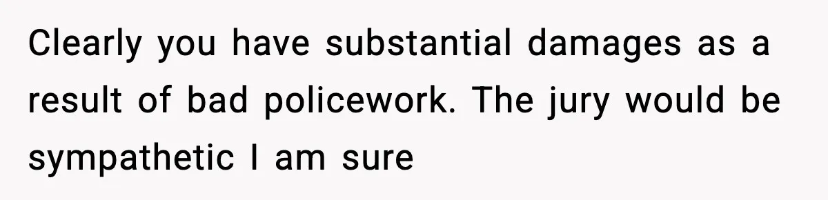 Man Arrested For Crimes He Didn’t Commit, Creates Website To Expose Police Mishandling Clearly you have substantial damages as a result of bad policework. The jury would be sympathetic I am sure