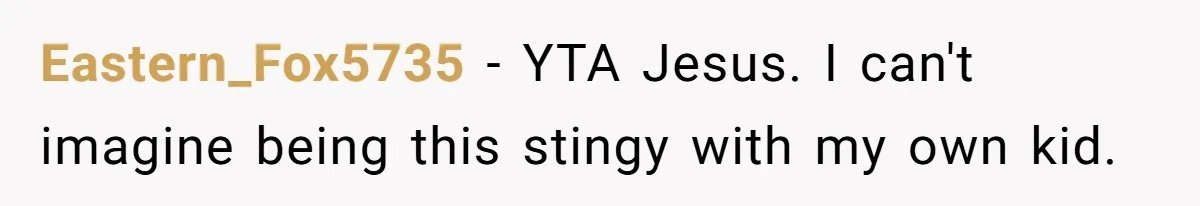 Father Charges Son For Honeymoon Stay At Late Wife’s Cabin, Son Calls Him Selfish Eastern_Fox5735 − YTA Jesus. I can't imagine being this stingy with my own kid.