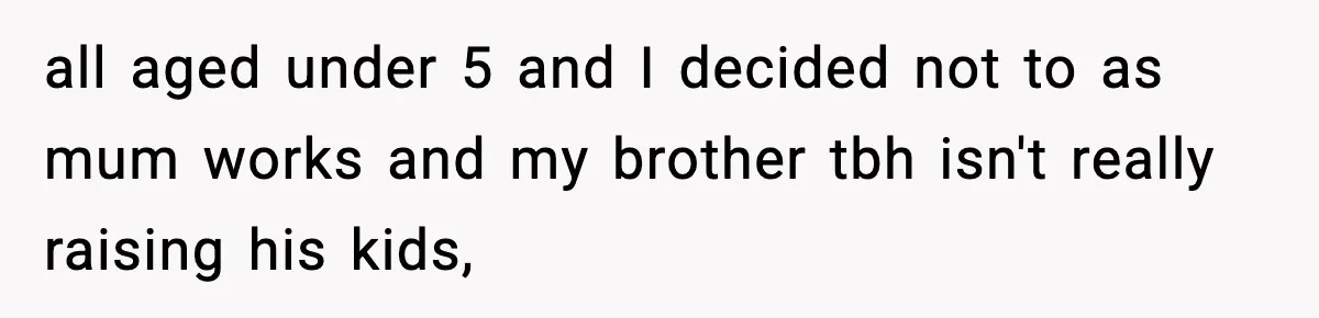 Dad Diagnosed With Terminal Cancer Chooses Aunt Over His Mom As Guardian For Son all aged under 5 and I decided not to as mum works and my brother tbh isn't really raising his kids,