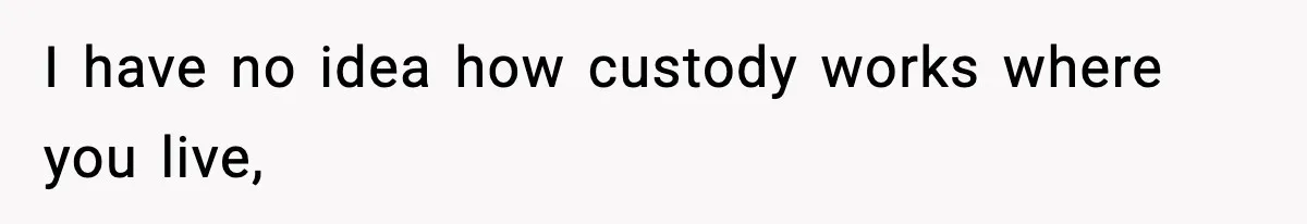 Dad Diagnosed With Terminal Cancer Chooses Aunt Over His Mom As Guardian For Son I have no idea how custody works where you live,