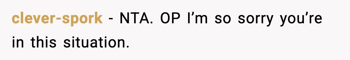 Dad Diagnosed With Terminal Cancer Chooses Aunt Over His Mom As Guardian For Son clever-spork − NTA. OP I’m so sorry you’re in this situation.