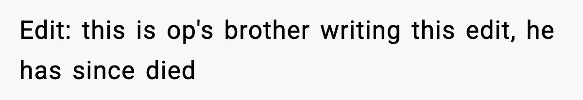 Dad Diagnosed With Terminal Cancer Chooses Aunt Over His Mom As Guardian For Son Edit: this is op's brother writing this edit, he has since died