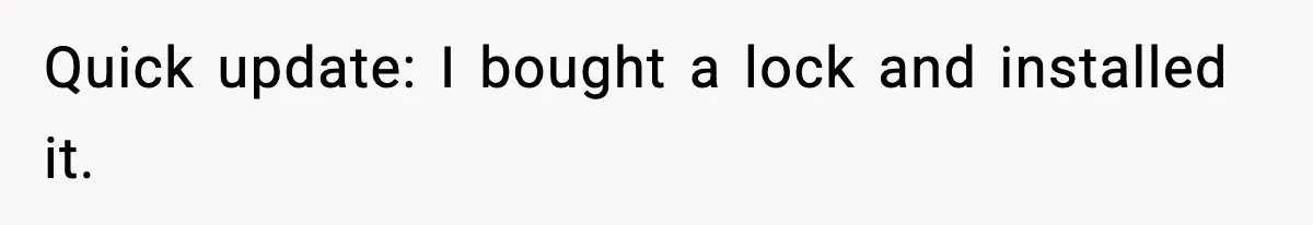 Man Installs Lock After Neighbor Tries Taking Over His Pool And Sets Her Own Rules Quick update: I bought a lock and installed it.