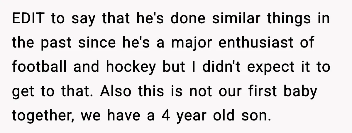 EDIT to say that he's done similar things in the past since he's a major enthusiast of football and hockey but I didn't expect it to get to that. Also...