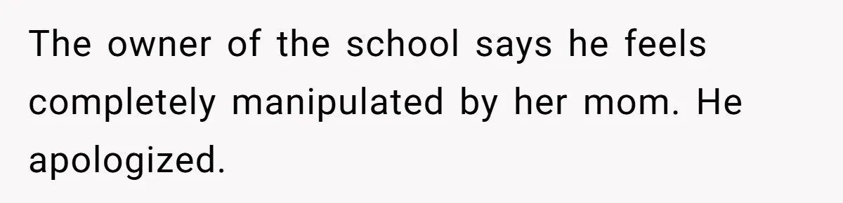 Stepmom Wants To Be Backstage At Dance Recital, But Her Stepdaughter’s Mom Has Other Plans The owner of the school says he feels completely manipulated by her mom. He apologized.