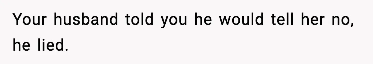 Wife Walks Out Of Airport After Discovering Husband Secretly Invited His Mom On Their Trip Your husband told you he would tell her no, he lied.