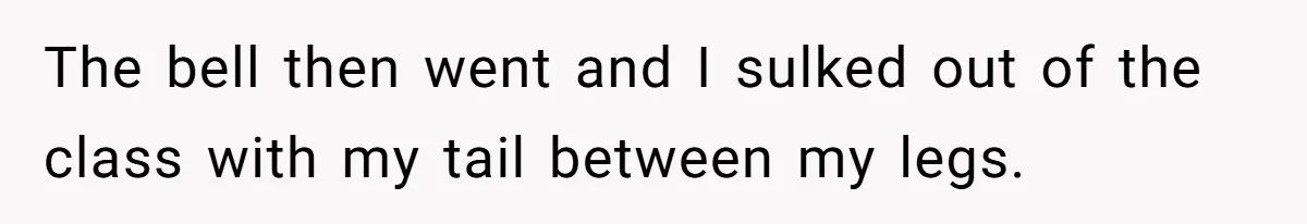 Colorblind Teen Turns Teacher's Dismissal Of "Uninspired" Art Into National Win, Humiliating Him The bell then went and I sulked out of the class with my tail between my legs.