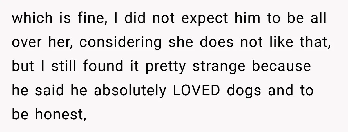 He Said He Loved Dogs. Then He “Lost” Her Senior Pup Milo. The Truth Broke the Internet. which is fine, I did not expect him to be all over her, considering she does not like that, but I still found it pretty strange because he said he...