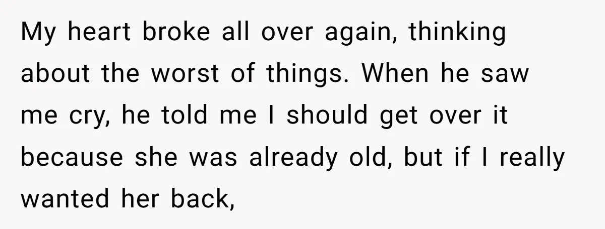 He Said He Loved Dogs. Then He “Lost” Her Senior Pup Milo. The Truth Broke the Internet. My heart broke all over again, thinking about the worst of things. When he saw me cry, he told me I should get over it because she was already old,...