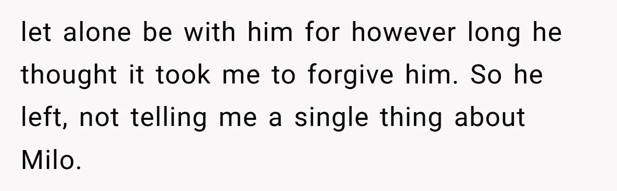 He Said He Loved Dogs. Then He “Lost” Her Senior Pup Milo. The Truth Broke the Internet. let alone be with him for however long he thought it took me to forgive him. So he left, not telling me a single thing about Milo.