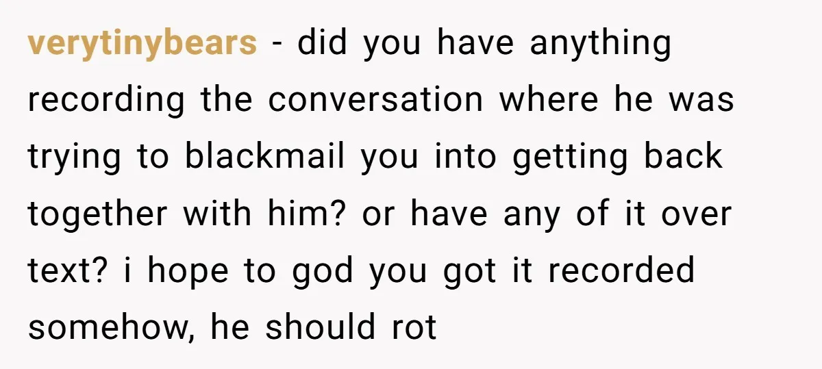 He Said He Loved Dogs. Then He “Lost” Her Senior Pup Milo. The Truth Broke the Internet. verytinybears − did you have anything recording the conversation where he was trying to blackmail you into getting back together with him? or have any of it over text? i...