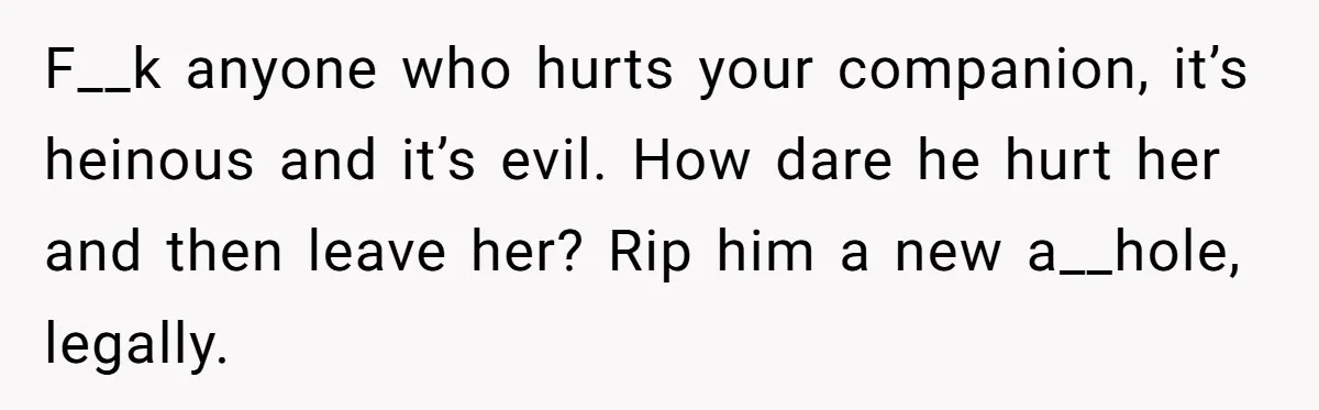 He Said He Loved Dogs. Then He “Lost” Her Senior Pup Milo. The Truth Broke the Internet. F__k anyone who hurts your companion, it’s heinous and it’s evil. How dare he hurt her and then leave her? Rip him a new a__hole, legally.