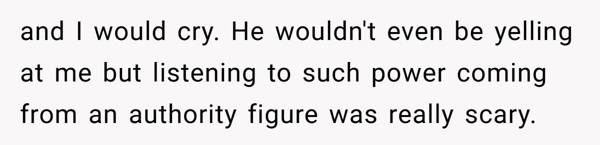 Father Yells At Ex After She Criticizes Him For Teaching His Daughters About Periods and I would cry. He wouldn't even be yelling at me but listening to such power coming from an authority figure was really scary.