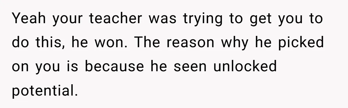 Colorblind Teen Turns Teacher's Dismissal Of "Uninspired" Art Into National Win, Humiliating Him Yeah your teacher was trying to get you to do this, he won. The reason why he picked on you is because he seen unlocked potential.