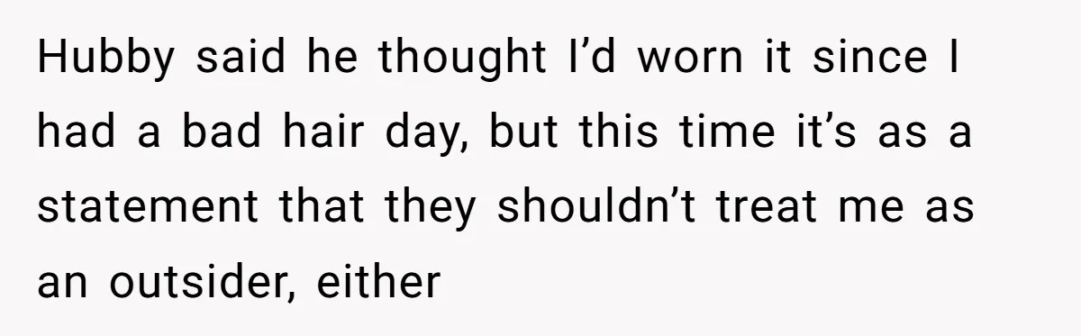 Bride Sparks Family Meltdown After Telling MIL She Won’t Attend Christmas Without Her “Offensive” Hat Hubby said he thought I’d worn it since I had a bad hair day, but this time it’s as a statement that they shouldn’t treat me as an outsider, either