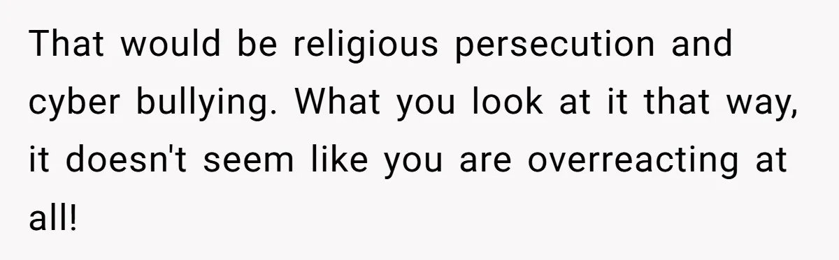 Vegan Woman Calls The Police On Friends For Feeding Her Chicken Nuggets As A ‘Prank’ That would be religious persecution and cyber bullying. What you look at it that way, it doesn't seem like you are overreacting at all!