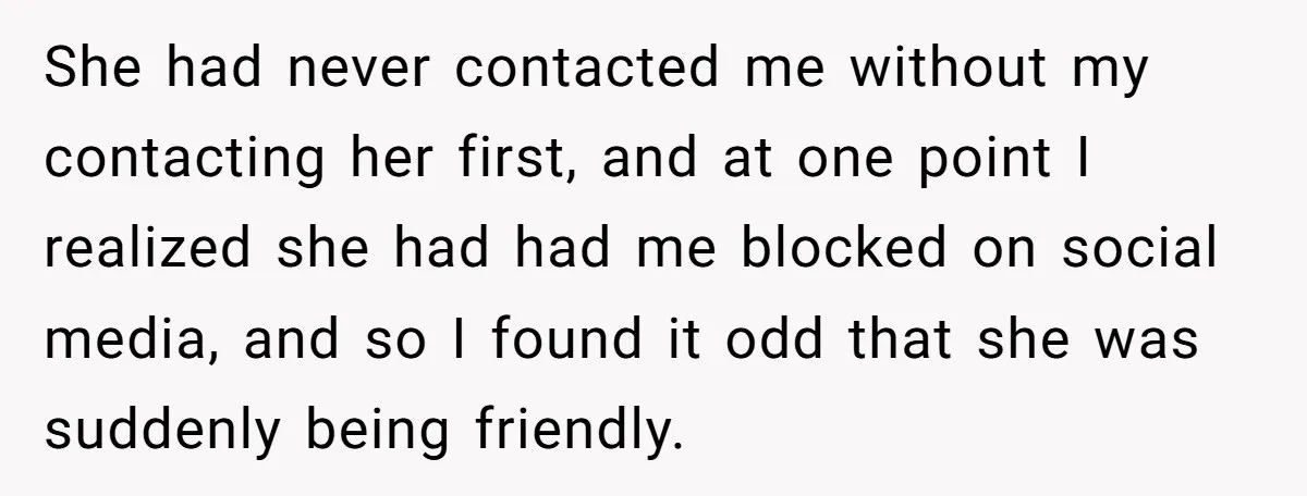 He Bought the Beer for the Party - Then Learned He Wasn’t Even Invited She had never contacted me without my contacting her first, and at one point I realized she had had me blocked on social media, and so I found it odd...