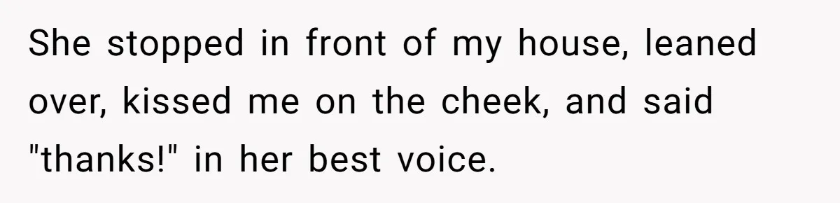 He Bought the Beer for the Party - Then Learned He Wasn’t Even Invited She stopped in front of my house, leaned over, kissed me on the cheek, and said "thanks!" in her best voice.