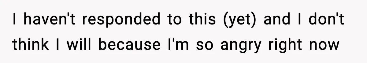 New Mom Storms Out After Husband's Mom Doesn’t Save Her Any Food I haven't responded to this (yet) and I don't think I will because I'm so angry right now