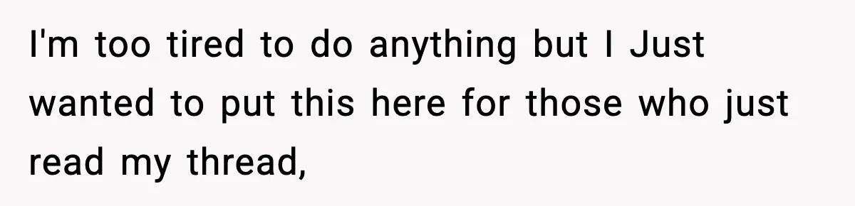 New Mom Storms Out After Husband's Mom Doesn’t Save Her Any Food I'm too tired to do anything but I Just wanted to put this here for those who just read my thread,