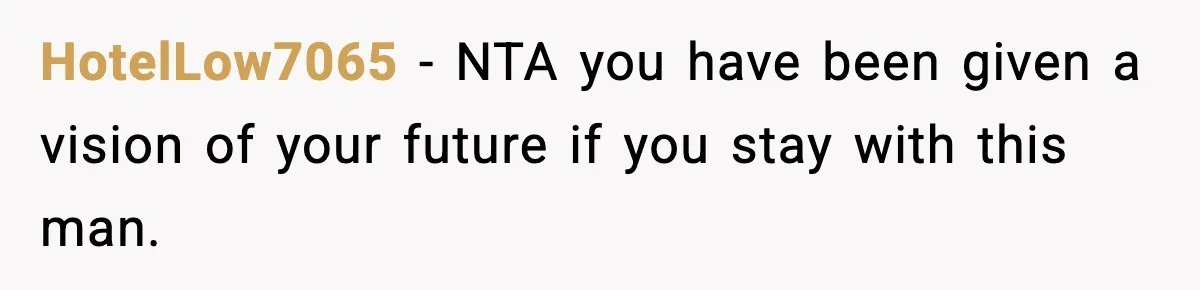New Mom Storms Out After Husband's Mom Doesn’t Save Her Any Food HotelLow7065 − NTA you have been given a vision of your future if you stay with this man.