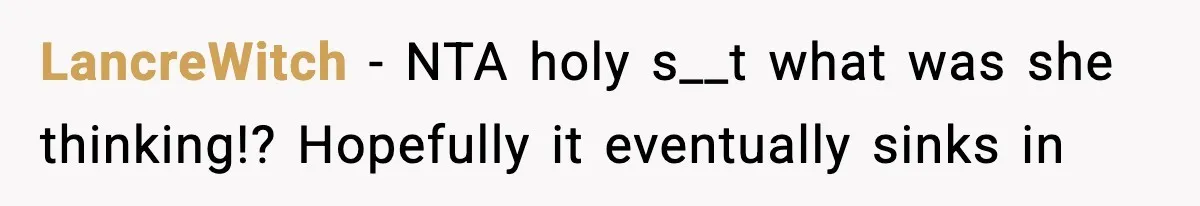 Hiring Manager Tells Applicant’s Mom Her Presence Cost Her Son The Job LancreWitch − NTA holy s__t what was she thinking!? Hopefully it eventually sinks in
