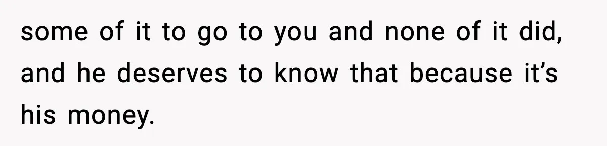 Teen Gets Upset After Dad’s Girlfriend Only Buys Her Daughter Starbucks, Not Her some of it to go to you and none of it did, and he deserves to know that because it’s his money.