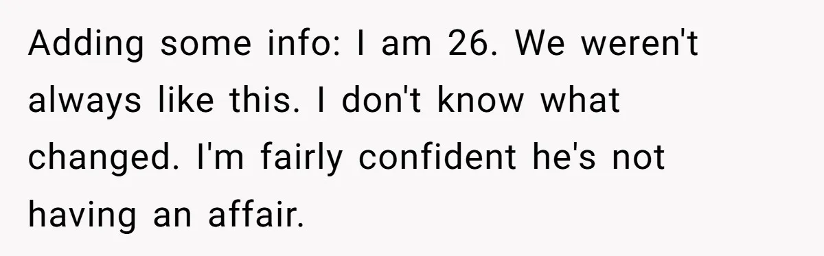 Burned-Out ICU Nurse Finally Snaps After Husband Blows Off Their First Free Saturday In 18 Months Adding some info: I am 26. We weren't always like this. I don't know what changed. I'm fairly confident he's not having an affair.