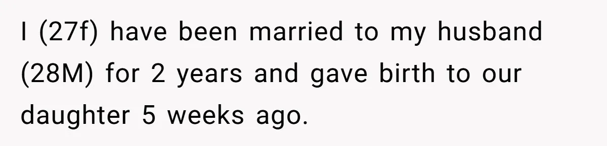 Husband Threatens Divorce Over Baby’s Looks, Gets Burned By Wife’s ‘I Told You So’ Moment I (27f) have been married to my husband (28M) for 2 years and gave birth to our daughter 5 weeks ago.