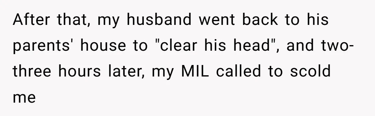 Husband Threatens Divorce Over Baby’s Looks, Gets Burned By Wife’s ‘I Told You So’ Moment After that, my husband went back to his parents' house to "clear his head", and two-three hours later, my MIL called to scold me