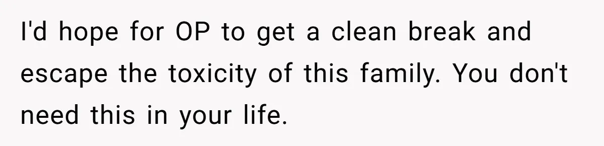 Husband Threatens Divorce Over Baby’s Looks, Gets Burned By Wife’s ‘I Told You So’ Moment I'd hope for OP to get a clean break and escape the toxicity of this family. You don't need this in your life.