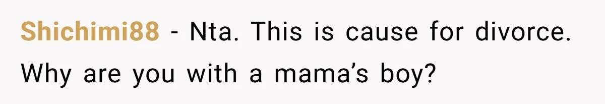 Husband Threatens Divorce Over Baby’s Looks, Gets Burned By Wife’s ‘I Told You So’ Moment Shichimi88 − Nta. This is cause for divorce. Why are you with a mama’s boy?