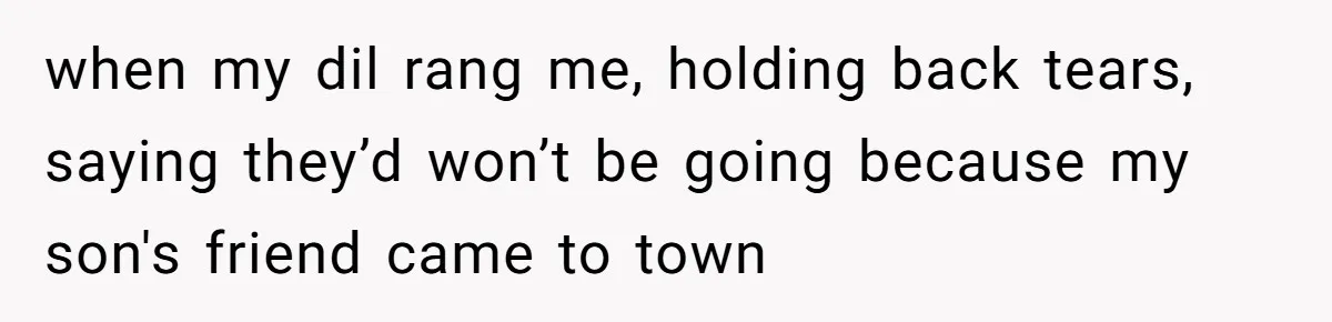 Woman Confronts Her Son For Choosing Beer Over His Exhausted Wife And He Says She Ruined Everything when my dil rang me, holding back tears, saying they’d won’t be going because my son's friend came to town