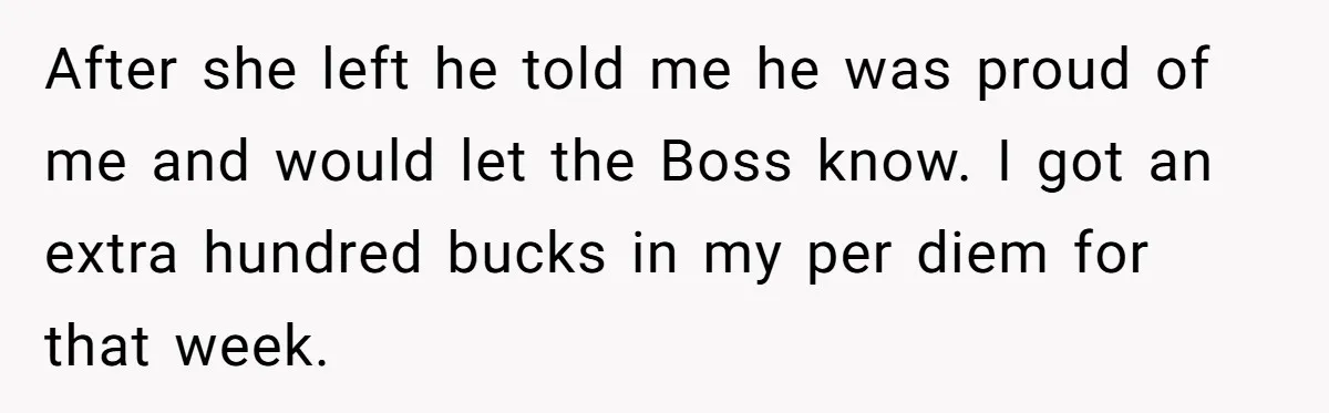 Karen Insists On Donuts Straight From Boiling Oil, Carnival Worker Hands Her What She Wishes For - Raw After she left he told me he was proud of me and would let the Boss know. I got an extra hundred bucks in my per diem for that week.