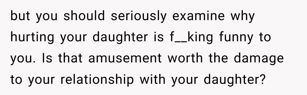 Dad Stays Silent as Daughter Accuses Fiancé Over “Mysterious Underwear” - Truth Leaves Everyone Stunned but you should seriously examine why hurting your daughter is f__king funny to you. Is that amusement worth the damage to your relationship with your daughter?