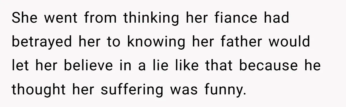 Dad Stays Silent as Daughter Accuses Fiancé Over “Mysterious Underwear” - Truth Leaves Everyone Stunned She went from thinking her fiance had betrayed her to knowing her father would let her believe in a lie like that because he thought her suffering was funny.