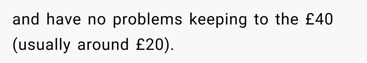 When The Boss Said £40 Was The Limit, Consultant Bought Meals For The Homeless To Make Sure He Hit It and have no problems keeping to the £40 (usually around £20).
