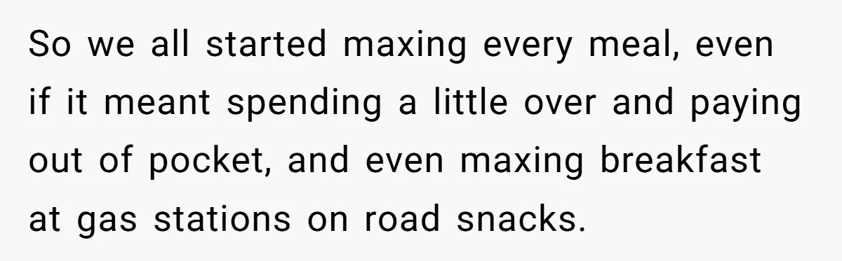 When The Boss Said £40 Was The Limit, Consultant Bought Meals For The Homeless To Make Sure He Hit It So we all started maxing every meal, even if it meant spending a little over and paying out of pocket, and even maxing breakfast at gas stations on road snacks.